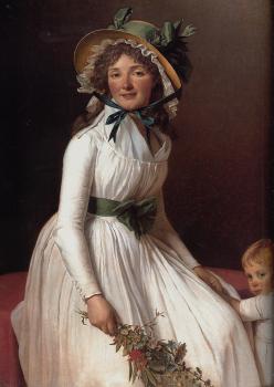 Jacques-Louis David : Portrait of Emilie Seriziat and Her Son